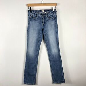 J Crew Straight And Narrow Jeans Blue Medium Wash